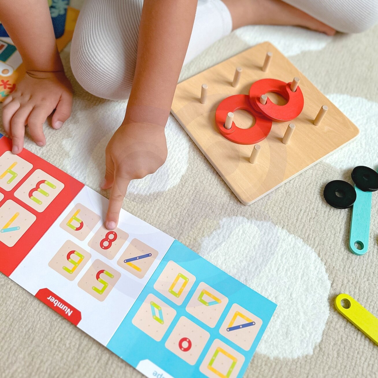 TOOKY TOY Medinė dėlionė Kaladėlės Kaišteliai Gyvūnų raštai atkurti FSC sertifikatas 1