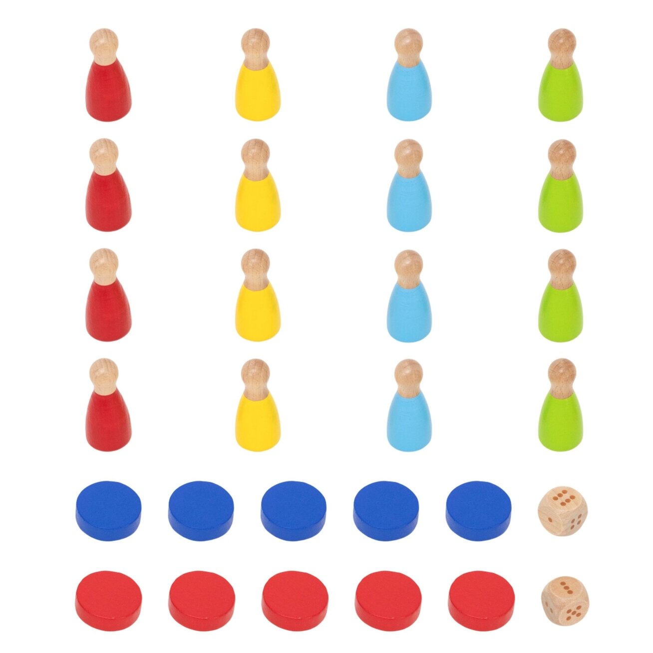 VIGA medinis vikrumo žaidimas 4in1 Stalo ledo ritulys Kerlingas Boulingas Ludo 9