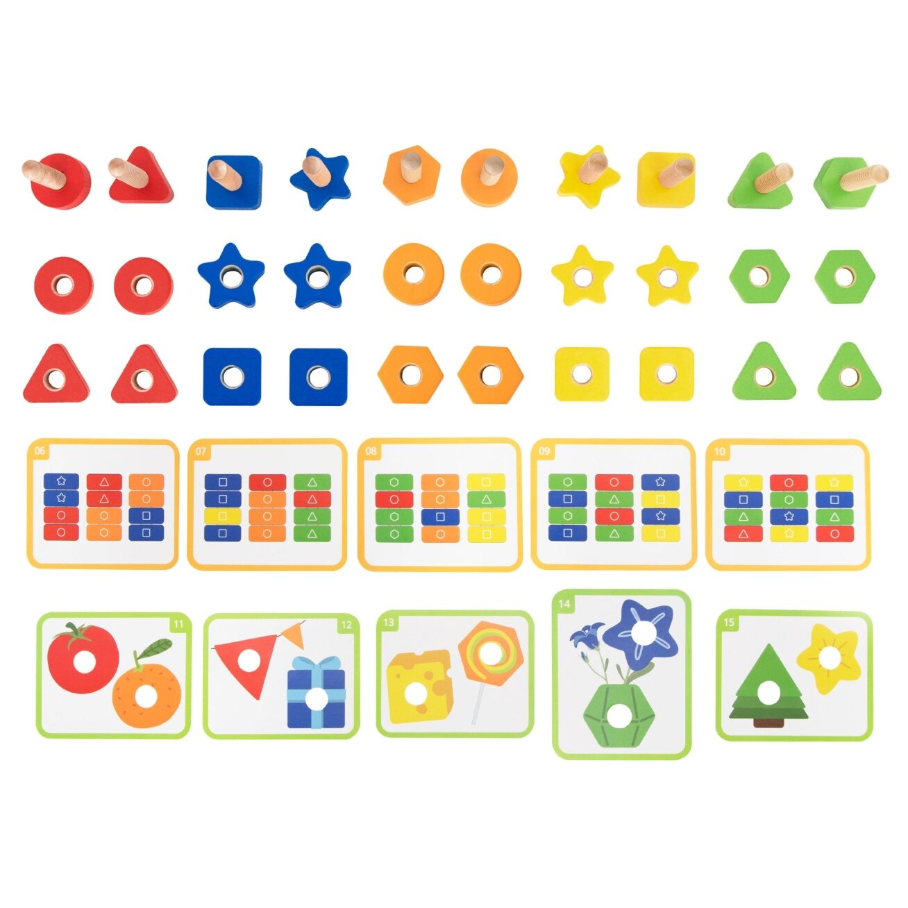 VIGA Varžtai Veržlės Montessori žaislas Spalvų derinimas 30 EL 12 VIGA Varžtai Veržlės Montessori žaislas Spalvų derinimas 30 EL 12