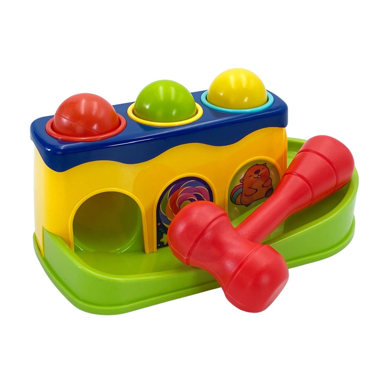 WOOPIE BABY Spalvingas kamuoliukų kalimo žaidimas su plaktuku Montessori 5 WOOPIE BABY Spalvingas kamuoliukų kalimo žaidimas su plaktuku Montessori 5