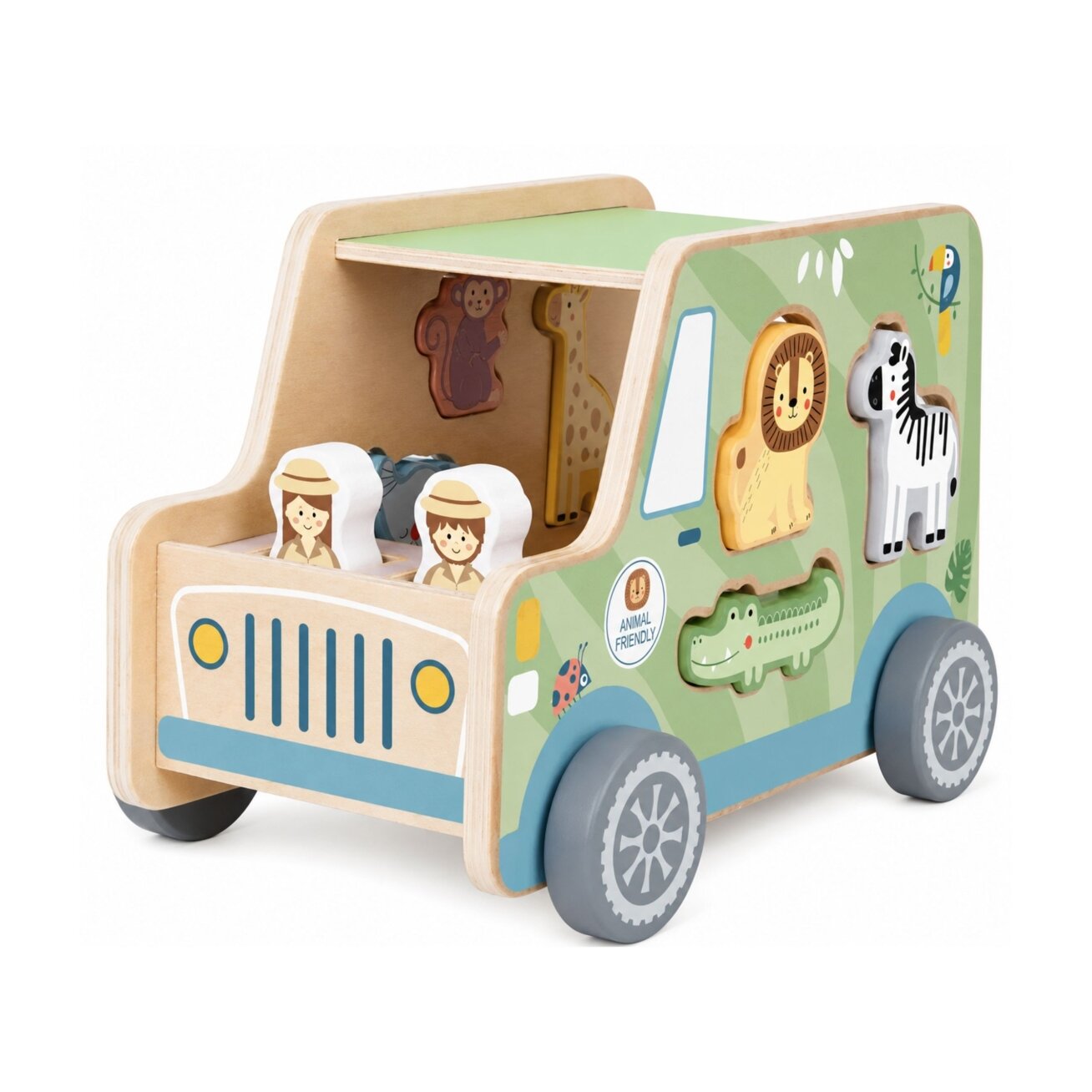 TOOKY TOY Safari veiklų kubo automobilis 3