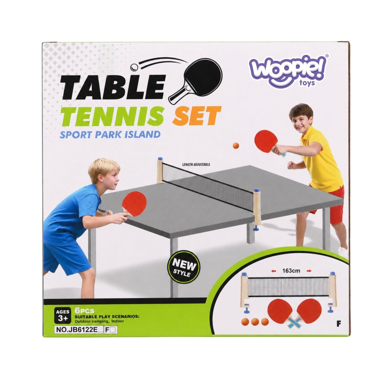 WOOPIE stalo teniso rinkinys su tinkleliu 6 el. Ping Pong 4 WOOPIE stalo teniso rinkinys su tinkleliu 6 el. Ping Pong 4