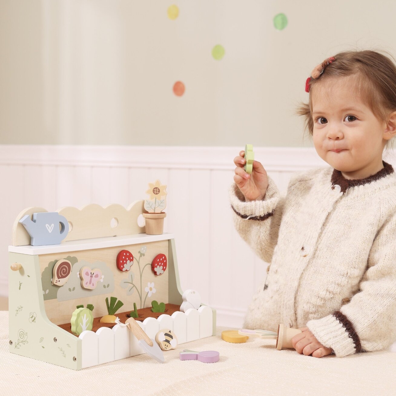 VIGA Medinis Montessori darželis sodinimo daržininkystės rinkinys daržovėms 3 VIGA Medinis Montessori darželis sodinimo daržininkystės rinkinys daržovėms 3