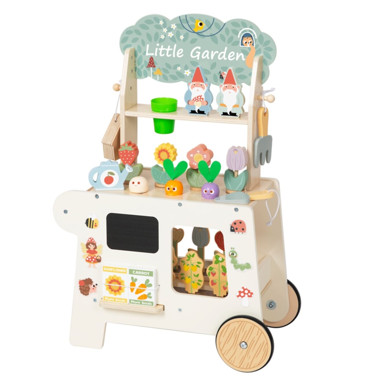 TOOKY TOY Sodo vežimėlis Parduotuvėlė Medinis Montessori 57 el. 4