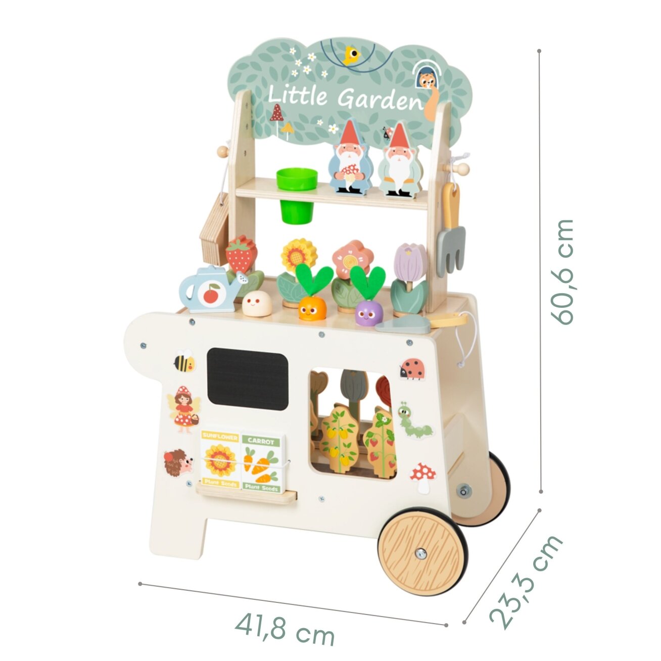 TOOKY TOY Sodo vežimėlis Parduotuvėlė Medinis Montessori 57 el. 5