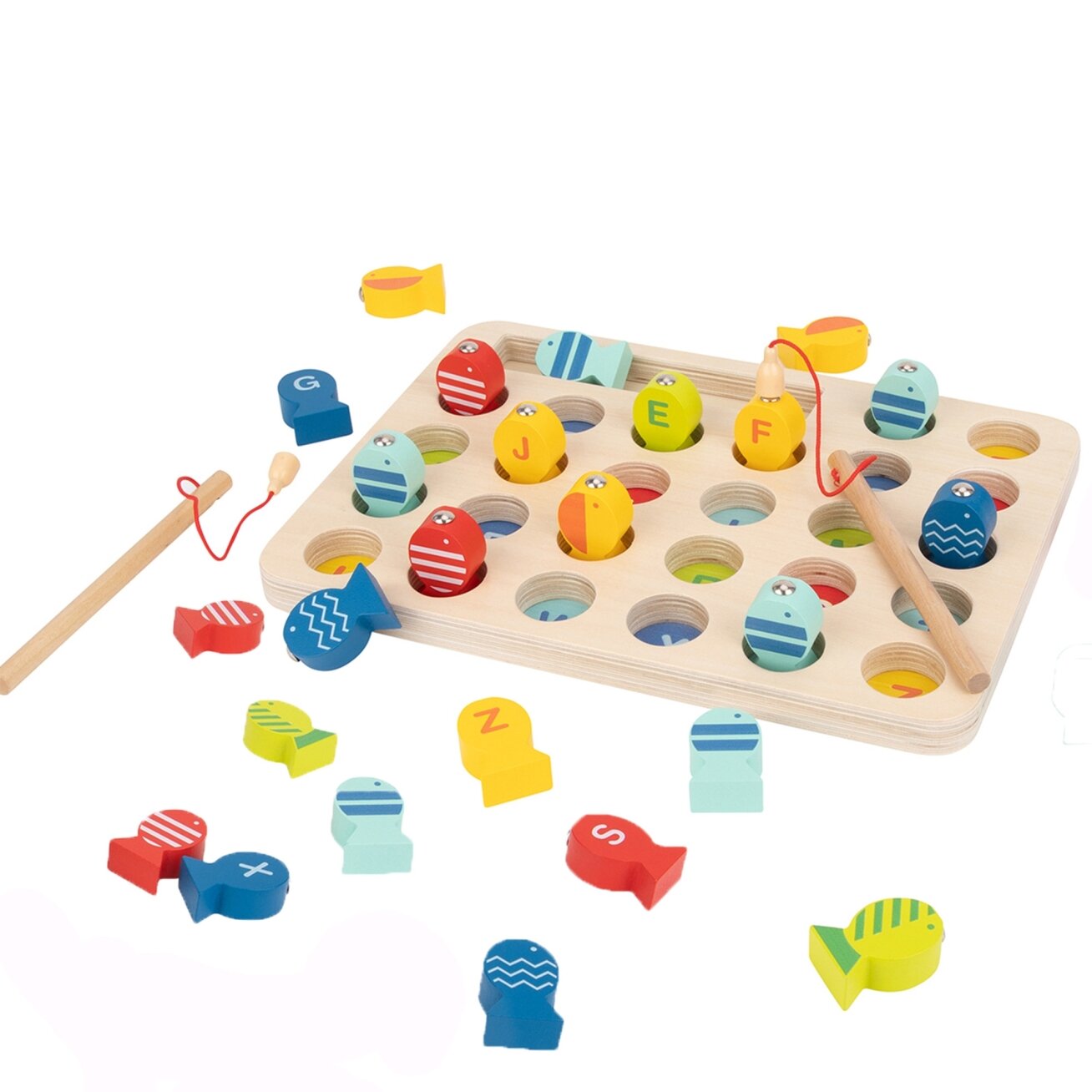 Tooky Toy Medinis žaidimas Žvejyba Raidžių mokymasis 29 el. 5 Tooky Toy Medinis žaidimas Žvejyba Raidžių mokymasis 29 el. 5