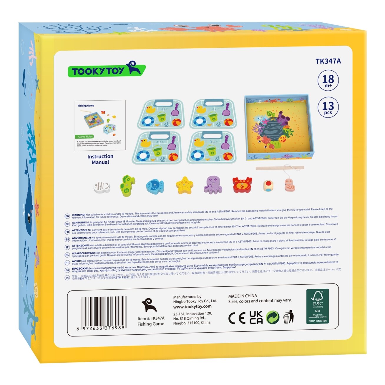 TOOKY TOY Žaidimas Žvejyba Žaidimas vikrumui 13 TOOKY TOY Žaidimas Žvejyba Žaidimas vikrumui 13