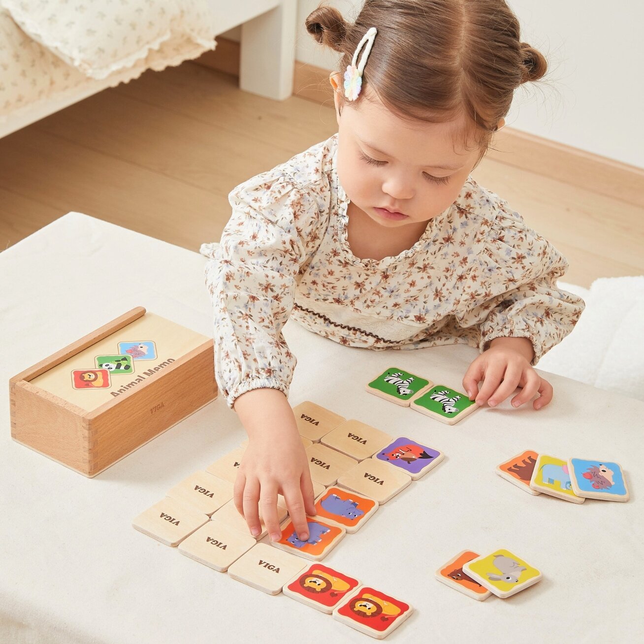 Viga Medinis atminties žaidimas Memo Gyvūnėliai edukacinis vaikams 3+ 2 Viga Medinis atminties žaidimas Memo Gyvūnėliai edukacinis vaikams 3+ 2