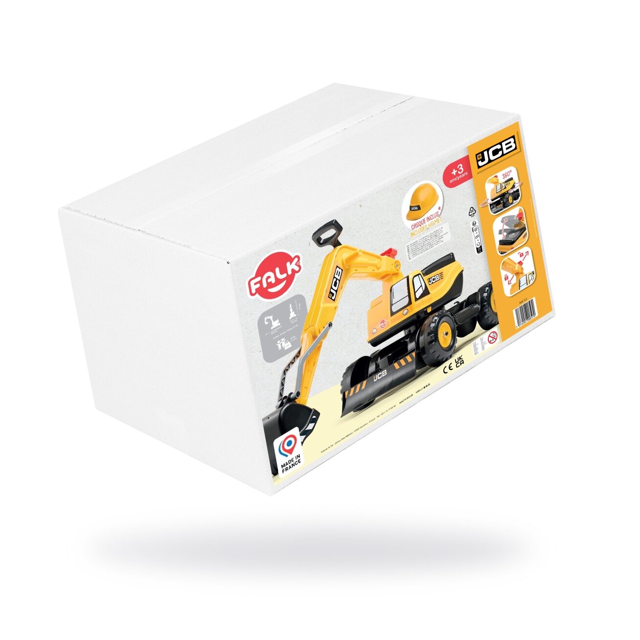 FALK ekskavatorius JCB DIGGER, besisukantis, geltonas, judantis kaušas, nuo 3 metų. 7