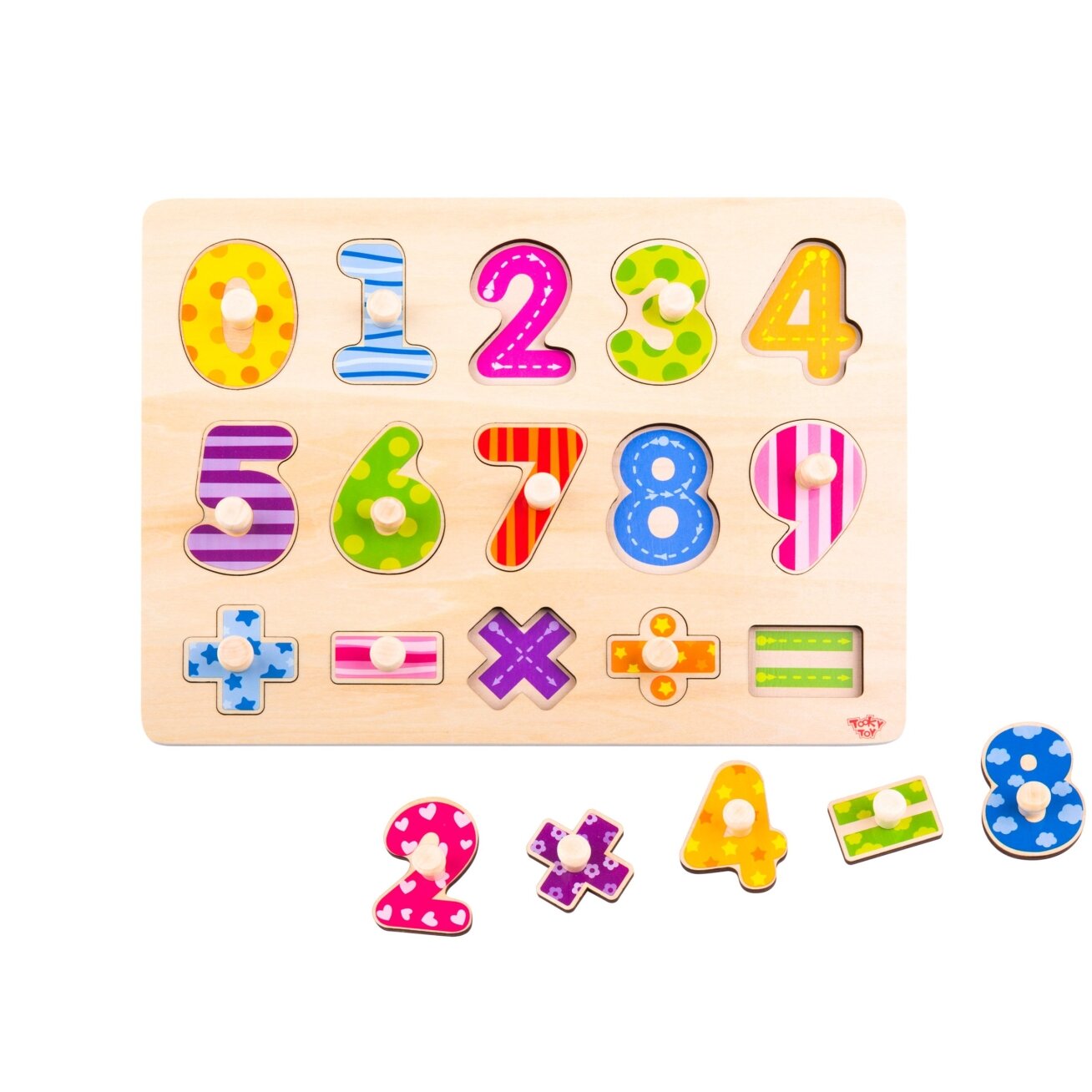 TOOKY TOY Medinės dėlionės Skaičiavimo mokymasis Dėlionė su smeigtukais Skaičiai 7 TOOKY TOY Medinės dėlionės Skaičiavimo mokymasis Dėlionė su smeigtukais Skaičiai 7