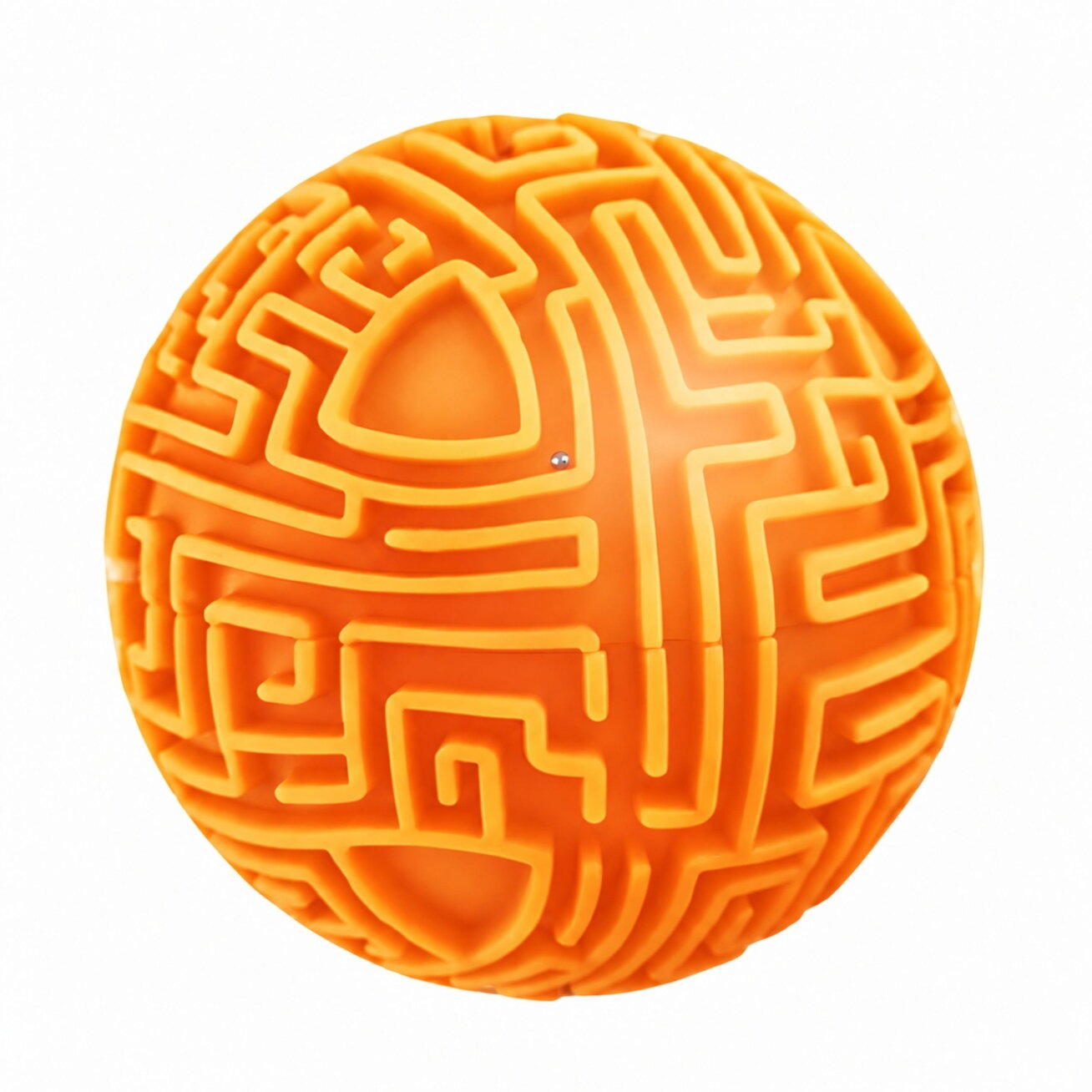 WOOPIE Oranžinis 3D rutulio labirintas vikrumo žaidimas galvosūkis 2