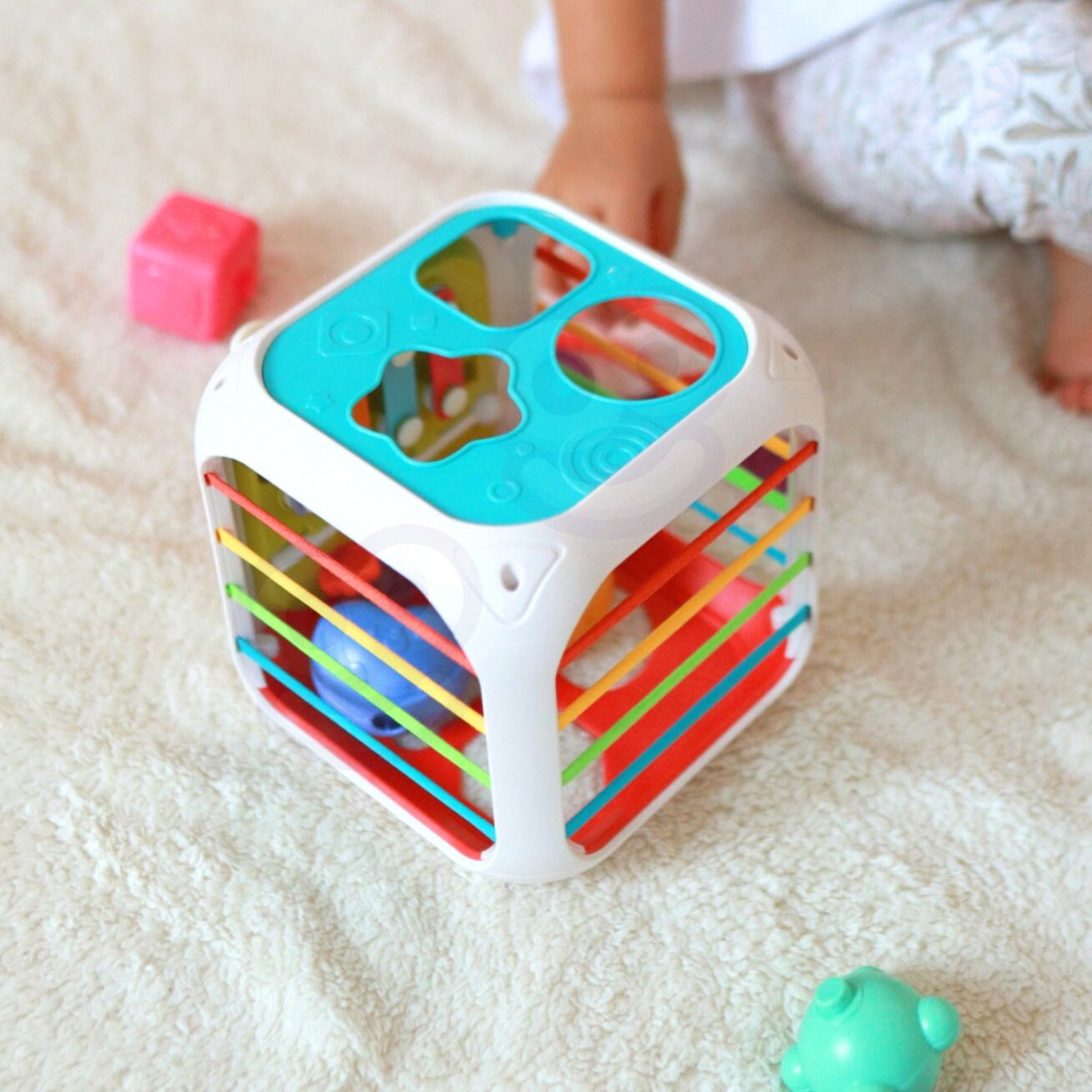 WOOPIE BABY sensorinis edukacinis veiklos kubas 3 WOOPIE BABY sensorinis edukacinis veiklos kubas 3
