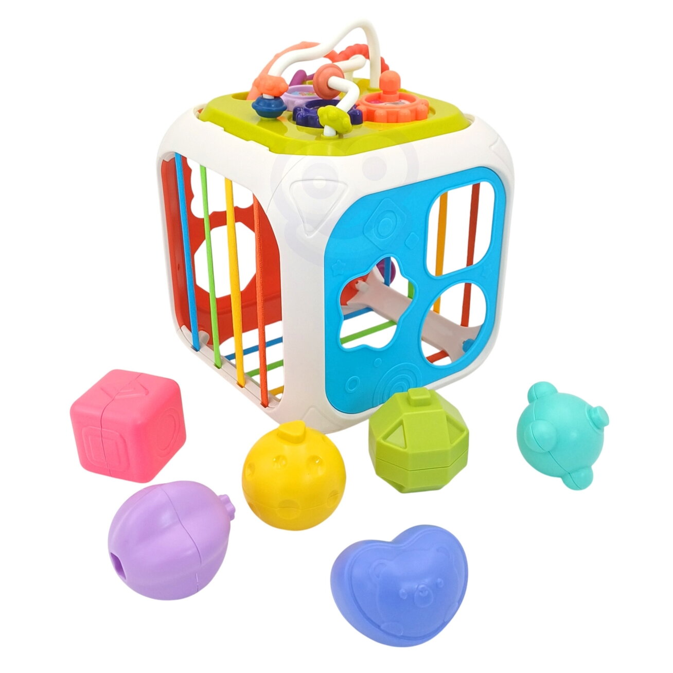 WOOPIE BABY sensorinis edukacinis veiklos kubas 12 WOOPIE BABY sensorinis edukacinis veiklos kubas 12