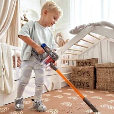 WOOPIE Interaktyvus vertikalus dulkių siurblys 3in1 vaikams su siurbimo funkcija