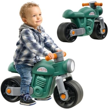 FALK Ežiukas Motorek Moto Premier Vintage žalias nuo 1–3 metų