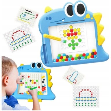 WOOPIE magnetinė lenta vaikams Montessori MagPad Dinozauras