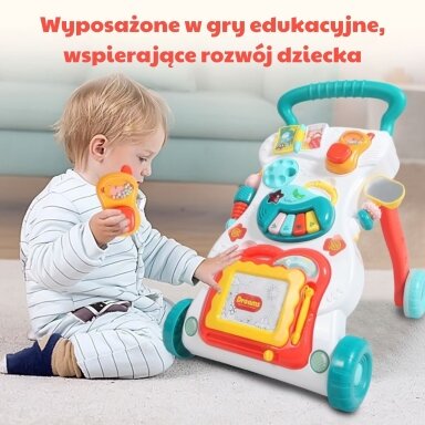 WOOPIE BABY Grojantis vaikštynė su magnetine piešimo lentele