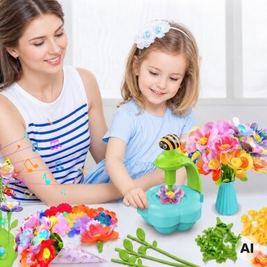 WOOPIE „Pasidaryk pats“ gėlių puokščių kūrimo rinkinys su aparatėliu