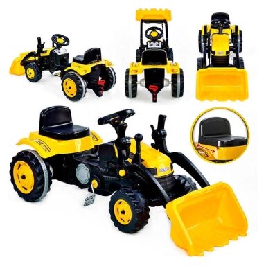 WOOPIE Pedalinis traktorius Farmer MaxTrac Classic kaušas buldozeris
