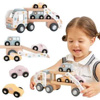 VIGA PolarB medinis autovežis transporteris 3 automobiliukai su vairuotoju 18m+