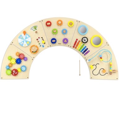 VIGA sieninė manipuliacinė lenta „Montessori“ arka