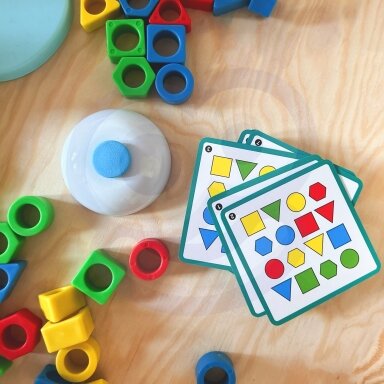 WOOPIE Montessori dėlionė Dinozauras Vikrumo žaidimas Suderink formas
