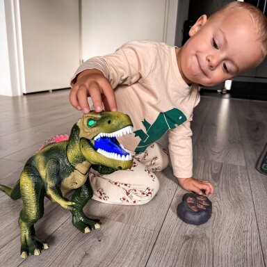 WOOPIE Nuotoliniu būdu valdomas RC robotas dinozauras T-Rex