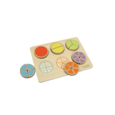 MASTERKIDZ Medinė matematinė dėlionė Trupmenos