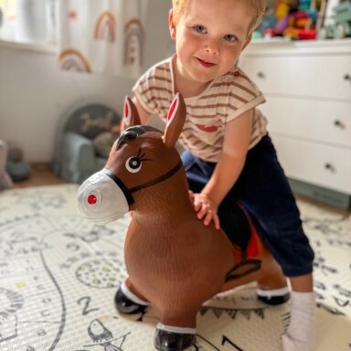 WOOPIE guminis šokliukas šokinėjimui Arkliukas + pompa
