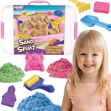 WOOPIE Kinetinio smėlio rinkinys SAND SPIRIT Pilis 24 vnt.