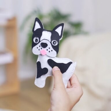 WOOPIE Vaikiškas siuvimo rinkinys ŠUNIUKAI DIY raktų pakabukas