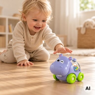WOOPIE BABY Barškutis Automobilis Transporto priemonė Begemotas
