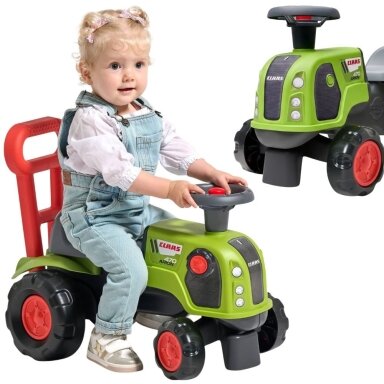 FALK Ežiukas traktorius stumdukas Baby Claas Arion 470 su garso signalu