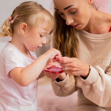 WOOPIE Magnetinių kaladėlių rinkinys Princesės pilis 50 vnt.