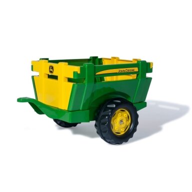 Rolly Toys John Deere priekaba rollyTrailer Farm atidaromi bortai