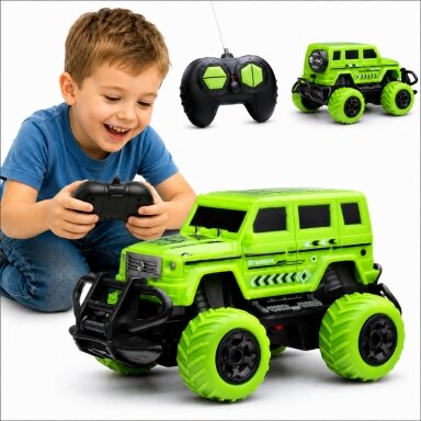 WOOPIE Nuotoliniu būdu valdomas automobilis RC Jeep Cross-Country LED