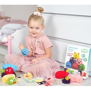 WOOPIE ART&FUN Kūrybinis rinkinys Pasigamink Monstriuką Monster Pom