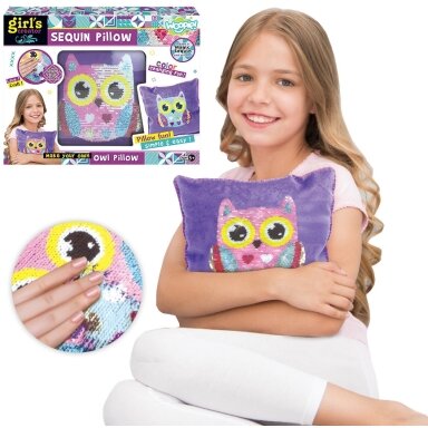 WOOPIE ART&FUN Kūrybinis rinkinys Dekoruojama pelėdos pagalvėlė