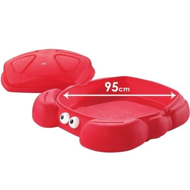STEP2 Uždengiama plastikinė smėlio dėžė Krabas su dangčiu