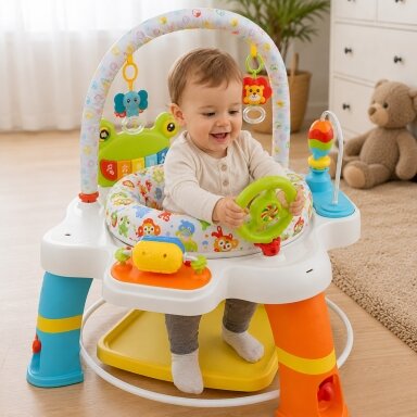 WOOPIE BABY Interaktyvus sukamas sėdynės centras – veiklos centras 12m+