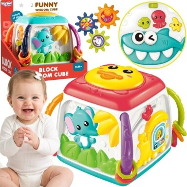 WOOPIE BABY Interaktyvus daugiafunkcis edukacinis kubas 18m+
