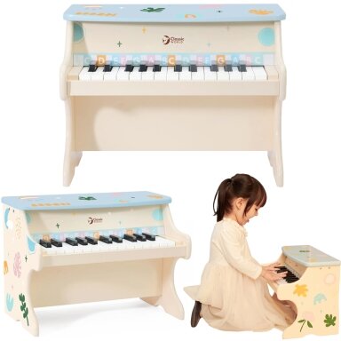 CLASSIC WORLD Muzikinis pianinas vaikams Mokymasis groti + knygelė CLASSIC WORLD Muzikinis pianinas vaikams Mokymasis groti + knygelė