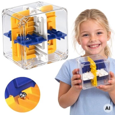 WOOPIE galvosūkis loginis žaidimas 3D labirinto kubas įvairiaspalvis