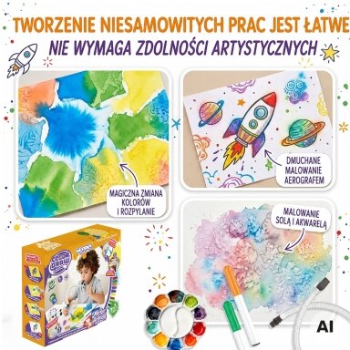 WOOPIE Kūrybinis rinkinys piešimui ir kūrimui 3in1 42 el.