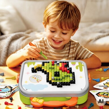 WOOPIE Montessori mozaikos dėlionė Grybukai 493 el