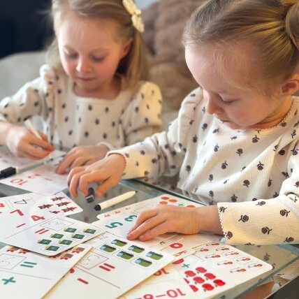 WOOPIE edukacinės kortelės – atmintinės skaičiavimo mokymuisi 1