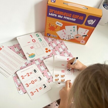 WOOPIE edukacinės kortelės – atmintinės skaičiavimo mokymuisi 6