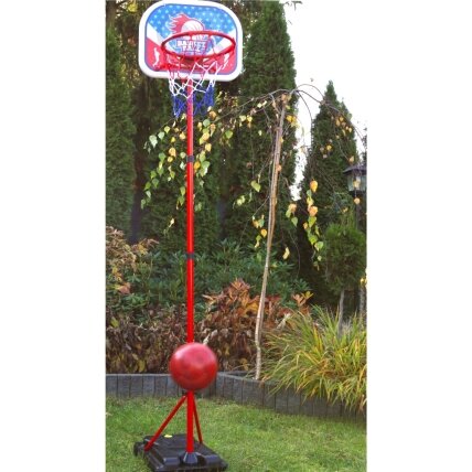 WOOPIE Laisvai stovintis krepšinio rinkinys su reguliuojamu aukščiu 90–170 cm + kamuolys 5 WOOPIE Laisvai stovintis krepšinio rinkinys su reguliuojamu aukščiu 90–170 cm + kamuolys 5