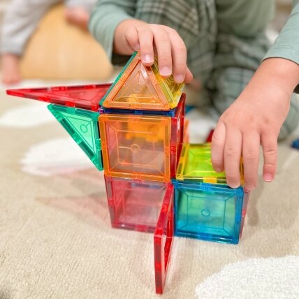 WOOPIE Montessori magnetinės konstrukcinės kaladėlės 3D 4