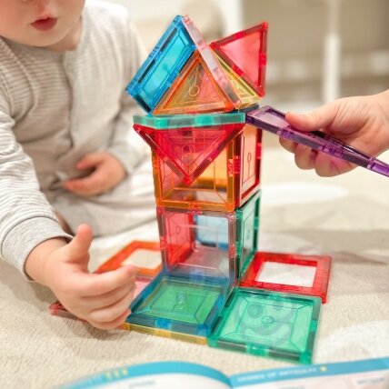 WOOPIE Montessori magnetinės konstrukcinės kaladėlės 3D 5
